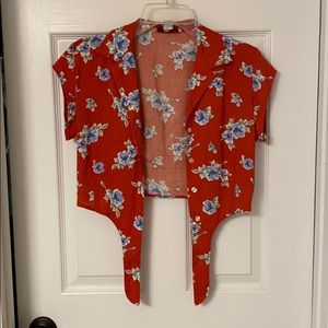 Floral crop top